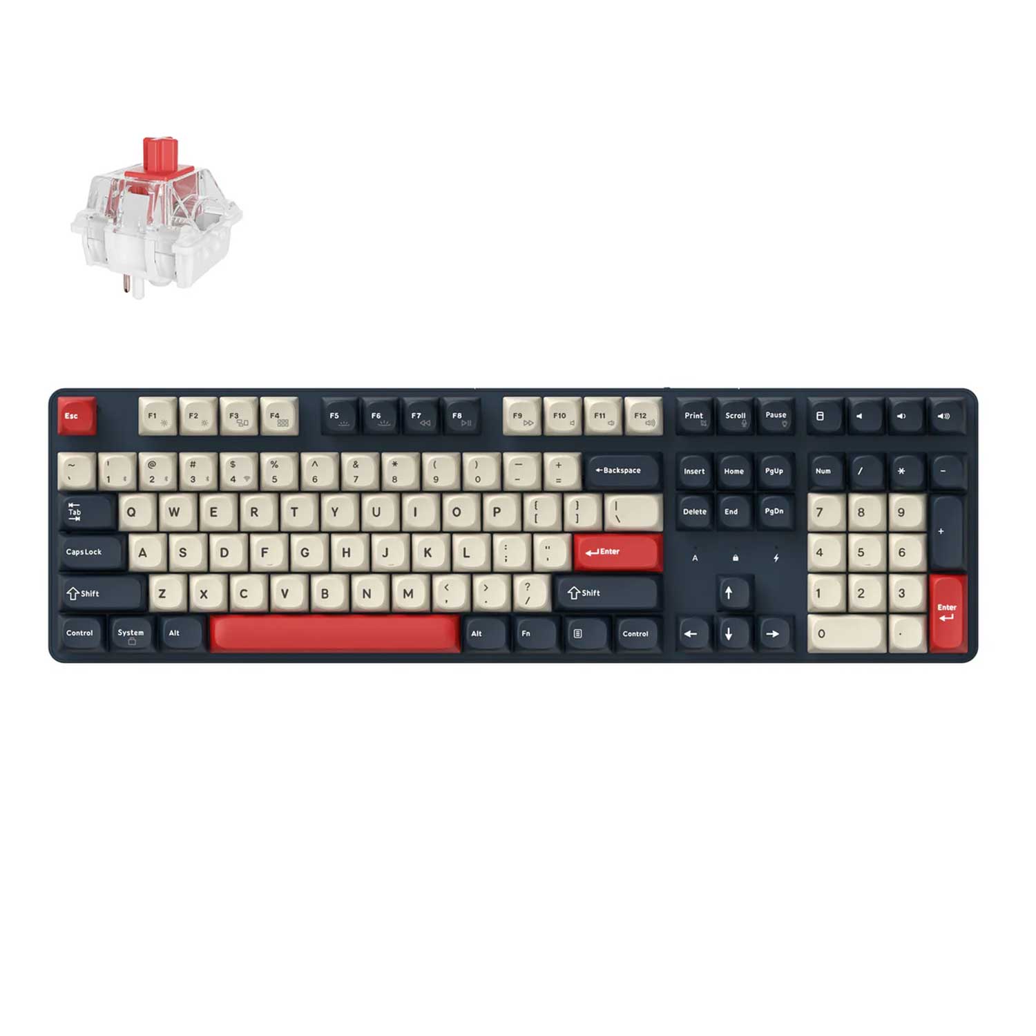 Alternative view of Keychron J5 QMK Wireless Mechanical