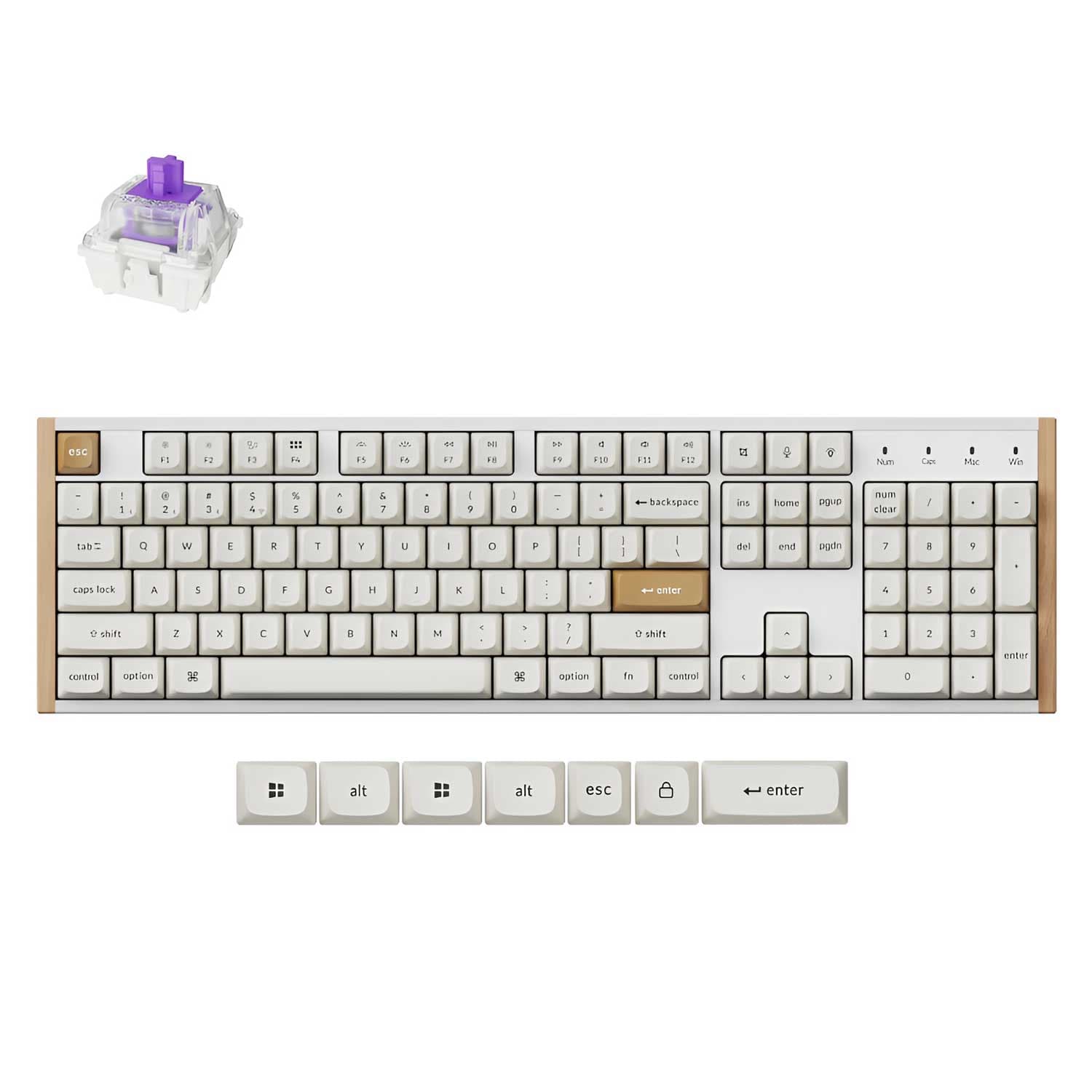 Alternative view of Keychron K10 HE Wireless Magnetic Switch