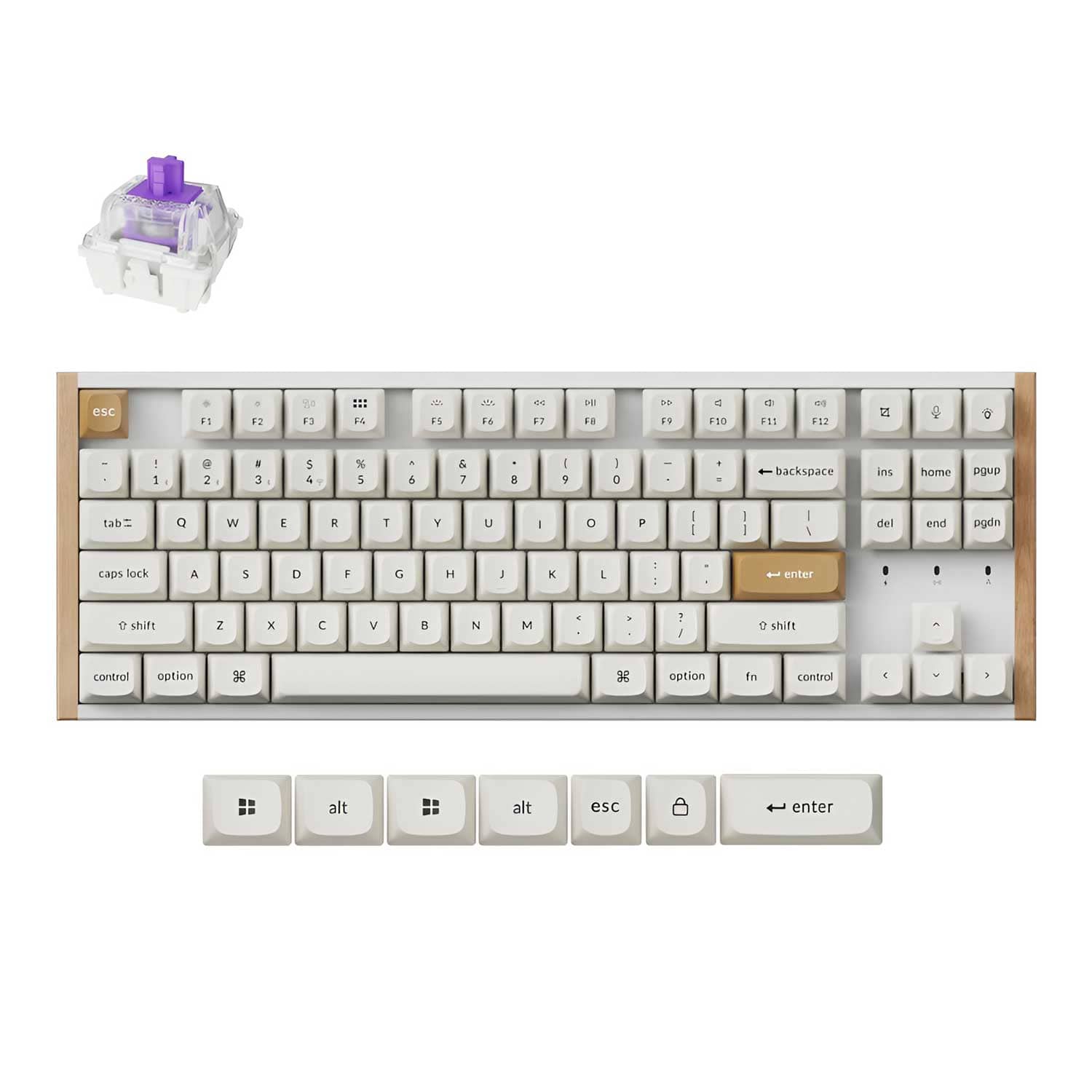 Alternative view of Keychron K8 HE Wireless Magnetic Switch