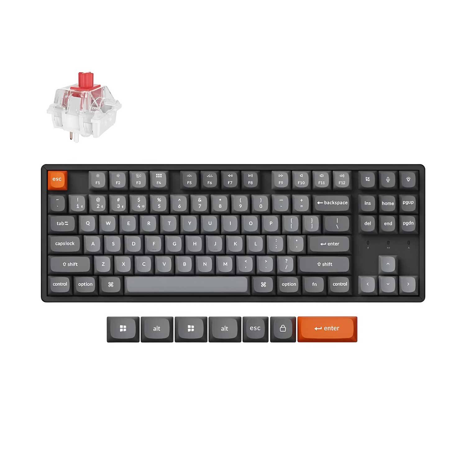 Alternative view of Keychron K8 Max QMK Wireless Mechanical