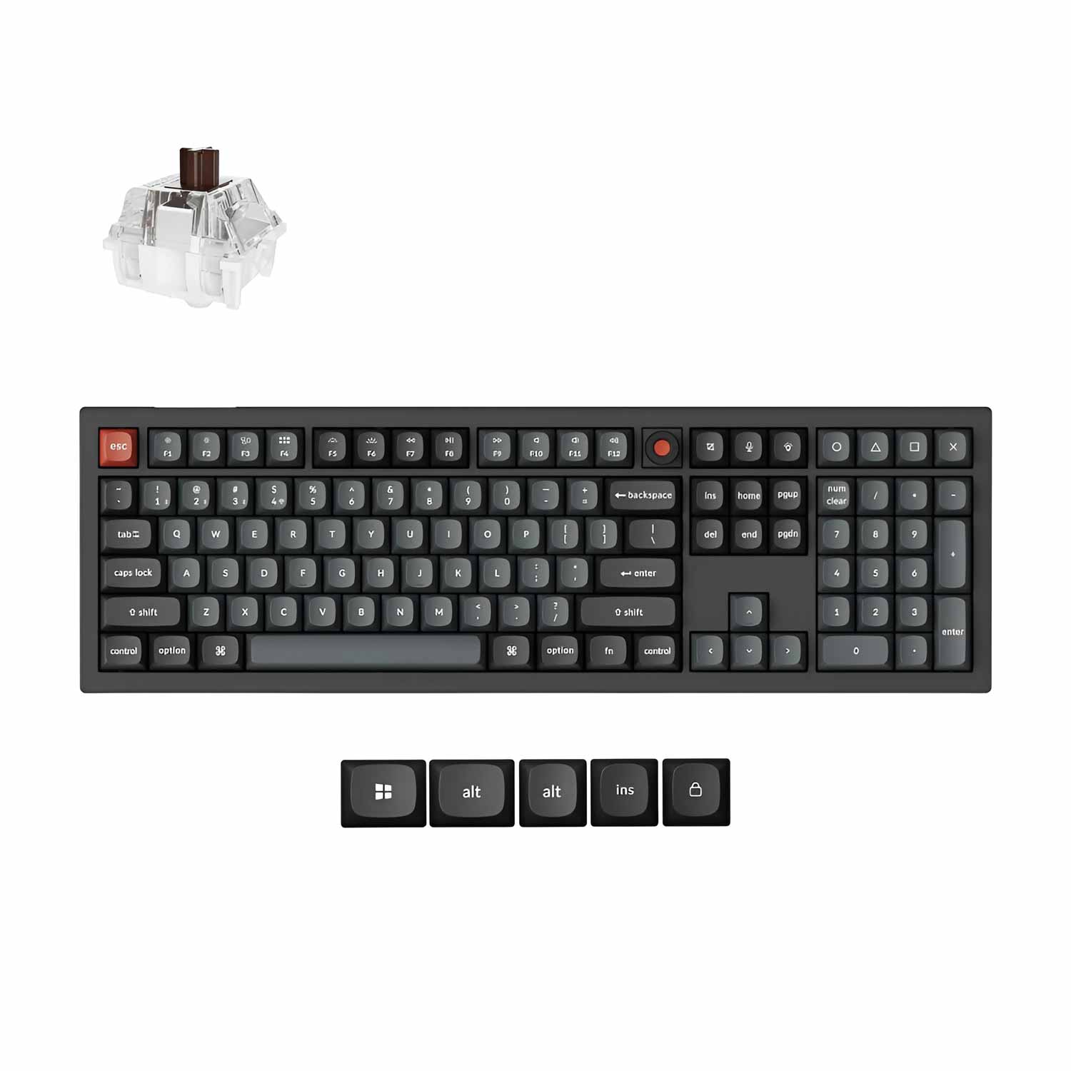 Alternative view of Keychron V6 8K QMK Wired Custom Mechanical