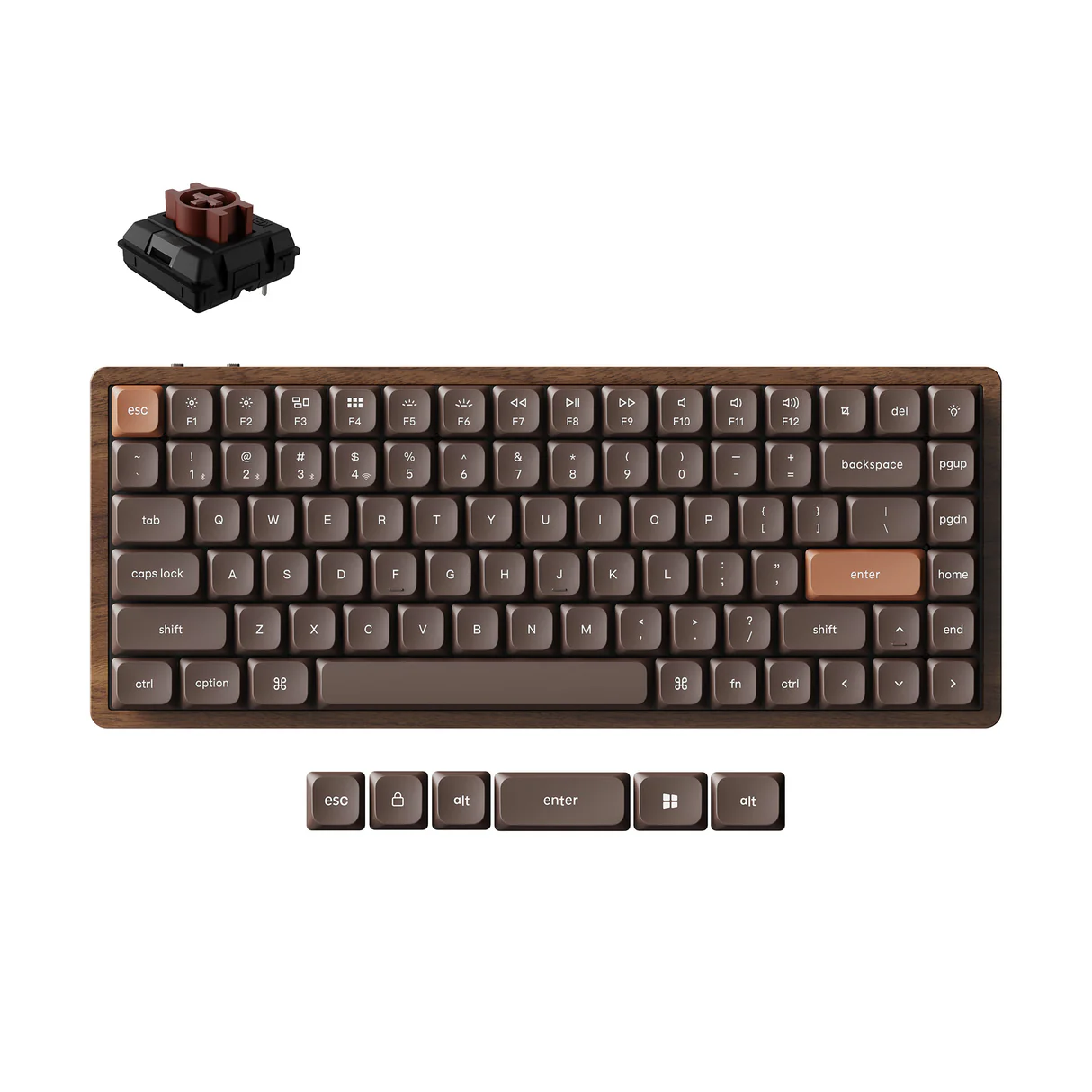 Alternative view of Keychron K3 Max QMK All Wood Special Edition