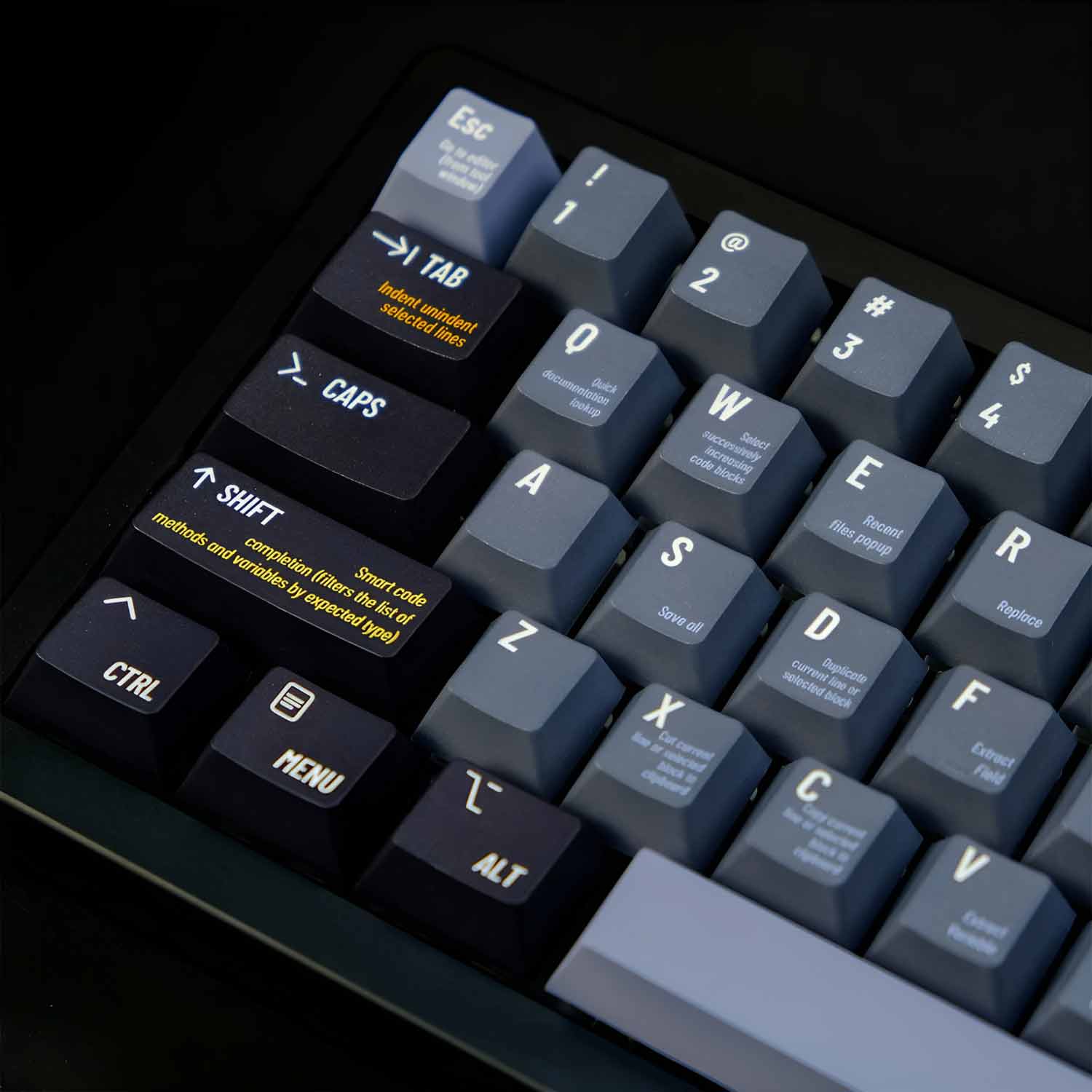 Alternative view of Programmer keycaps